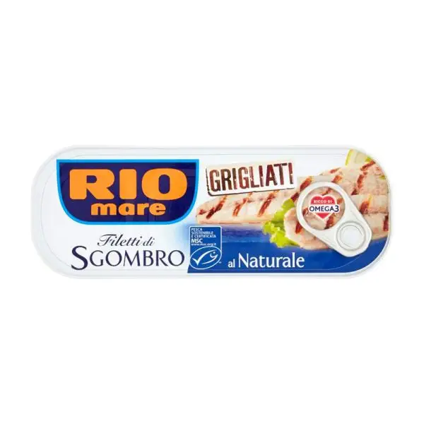 Rio Mare Filetti di Sgombro al Naturale grigliati Gr.120