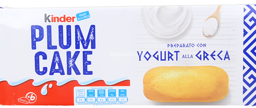 Kinder Plumcake Preparato con Yogurt all a Greca Pz.6 Gr.192
