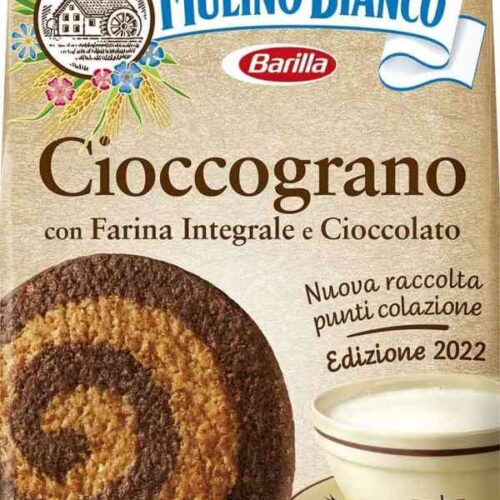 Mulino Bianco Biscotti Cioccograno con F arina Integrale e Cioccolato Gr.330