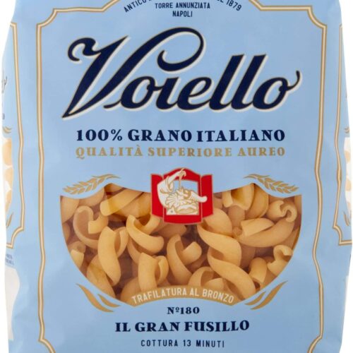 Voiello II Granfusillo N° 180 Pasta Trafi lata al Bronzo di Grano 100% Italiano Gr
