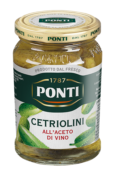 Ponti Cetriolini all'Aceto di Vino Gr.290