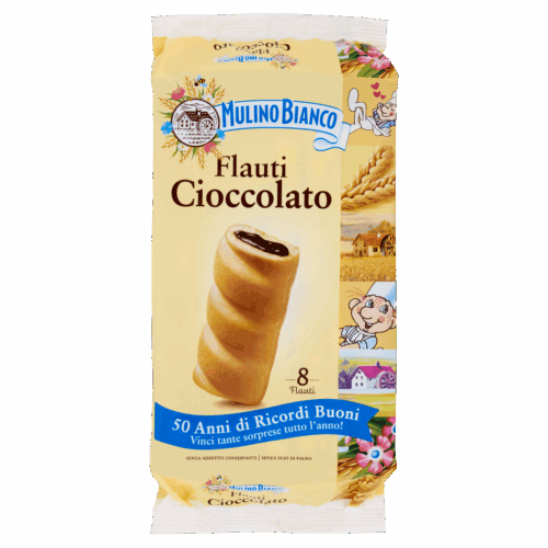 Mulino Bianco Flauti Cioccolato Pz.8 Gr.280