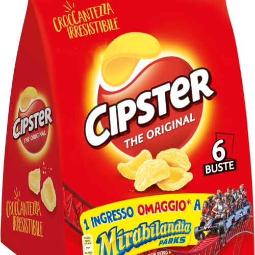 Cipster The Original Chips di Patate Mul tipack 6 Bustine Gr. 132
