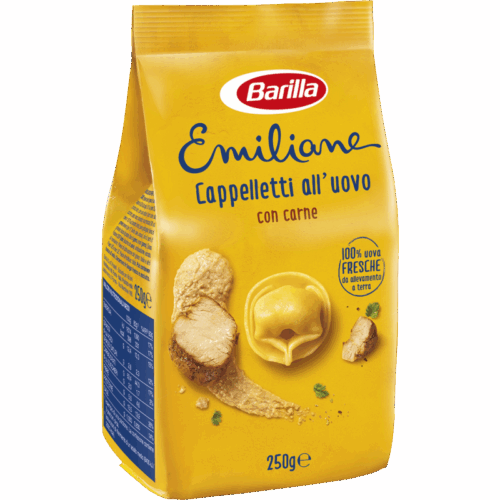 Barilla Emiliane Cappelletti all'Uovo con carne Gr.250