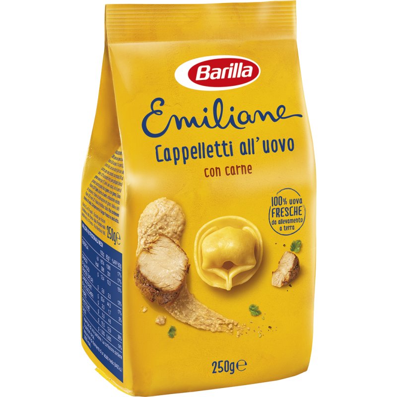 Barilla Emiliane Cappelletti all'Uovo con carne Gr.250