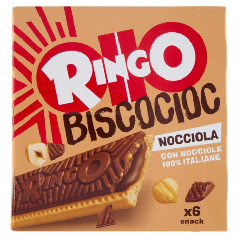 Pavesi Ringo Bisco Cioc con Nocciole Italiane e Cereali Croccanti