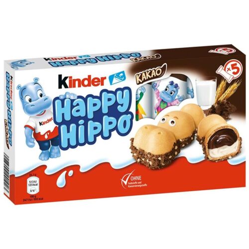 Kinder Happy Hippo Cacao Pz.5 x Gr.20,7