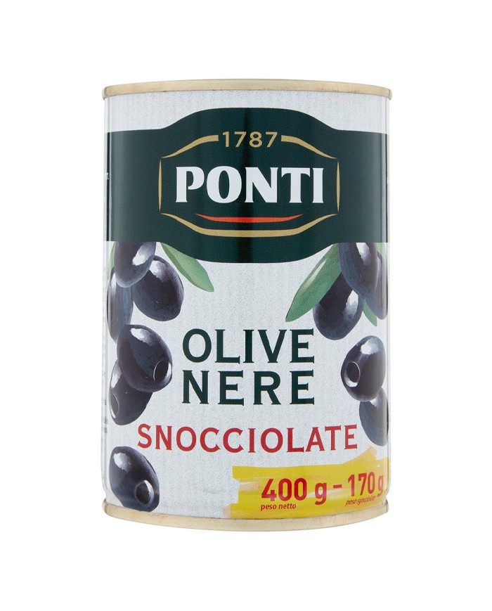 Ponti Olive Nere Snocciolate Gr.500