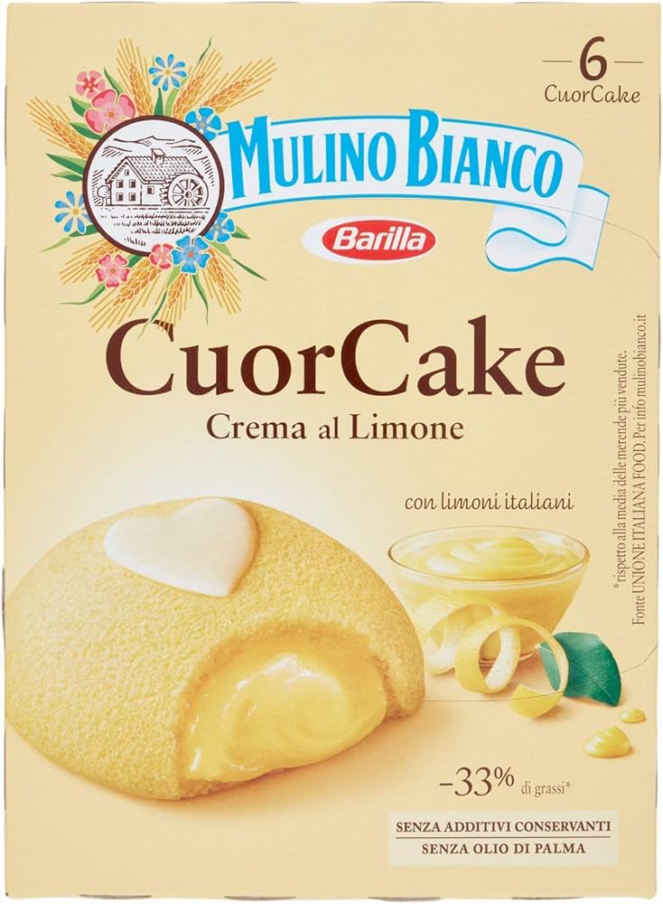 Mulino Bianco Cuor cake con crema limone