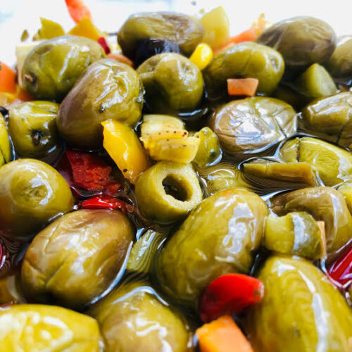 Aceitunas aliñadas