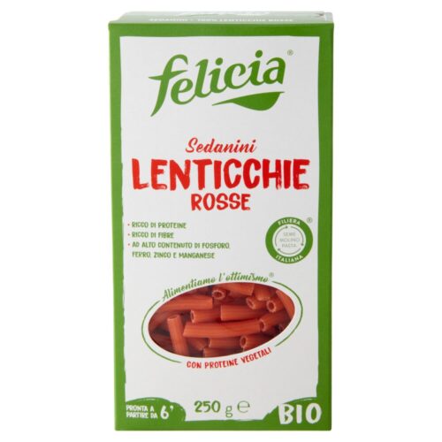 Felicia Sedanini di Lenticchie Rosse Gr250