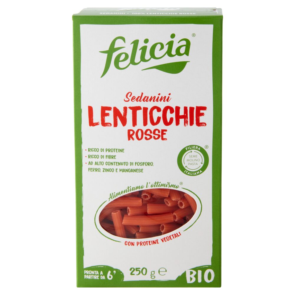 Felicia Sedanini di Lenticchie Rosse Gr250