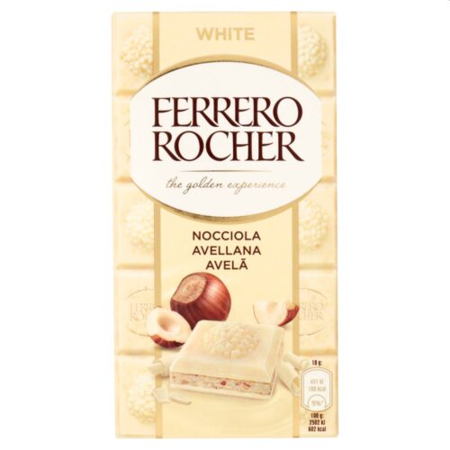 Ferrero Rocher Cioccolato Bianco e Nocciola Gr90