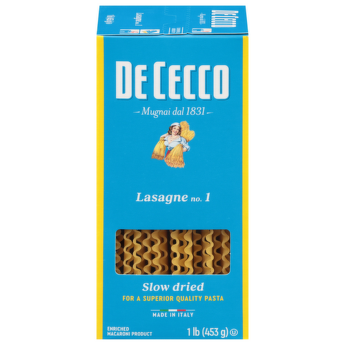 De Cecco Pasta Lasagna Riccia 500 G