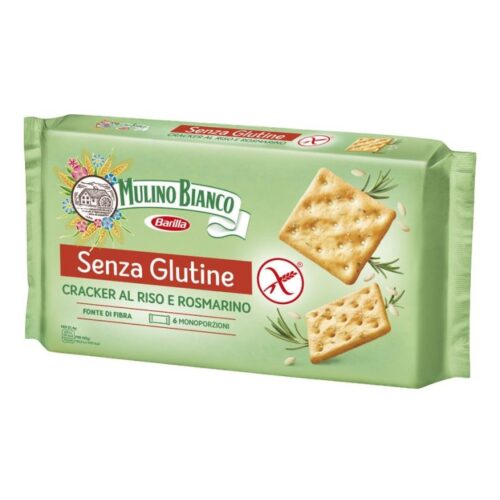 Mulino Bianco Quadretti Senza Glutine Cracker Al Riso E Rosmarino 200g