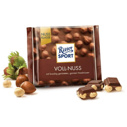 Ritter Sport Whole Hazelnuts Milk Chocolate 100g